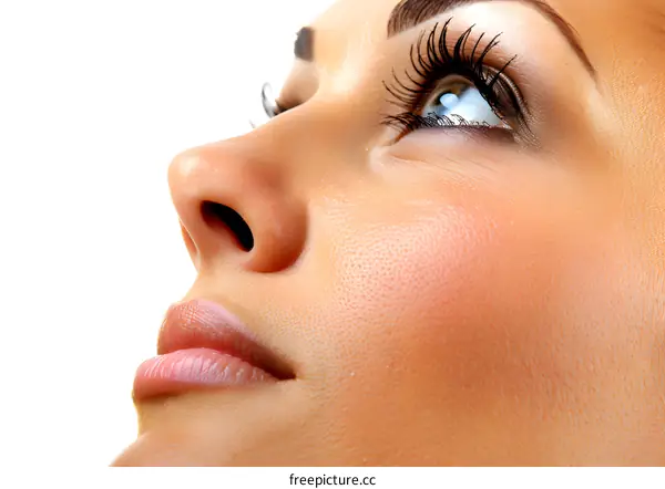 Close-up of Beautiful Female Face