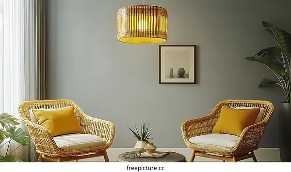 Modern Bohemian Living Room Interior Design