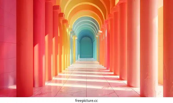 Rainbow Roman Architecture