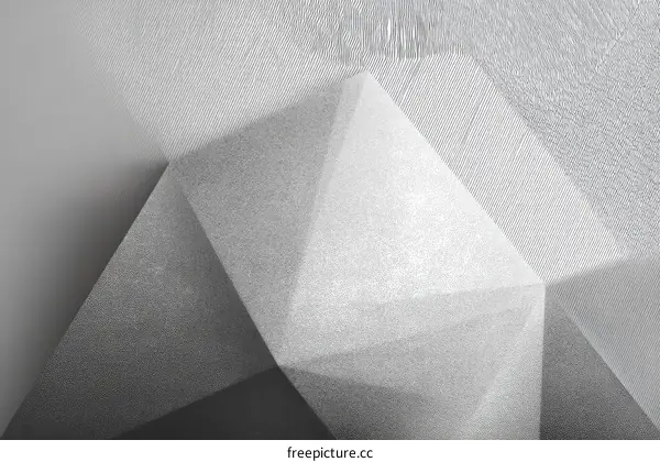 Abstract Geometric Shapes in Gray Tones