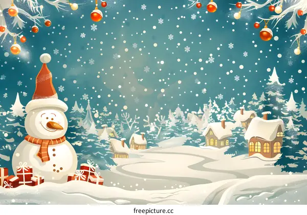 Christmas Snow Scene