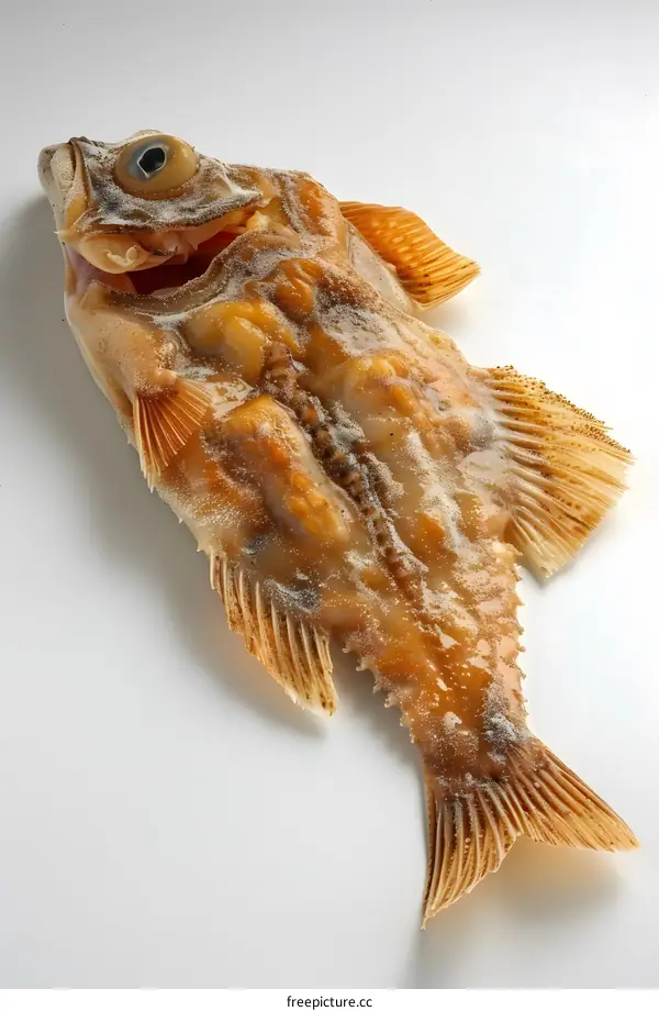 A fish with a human face