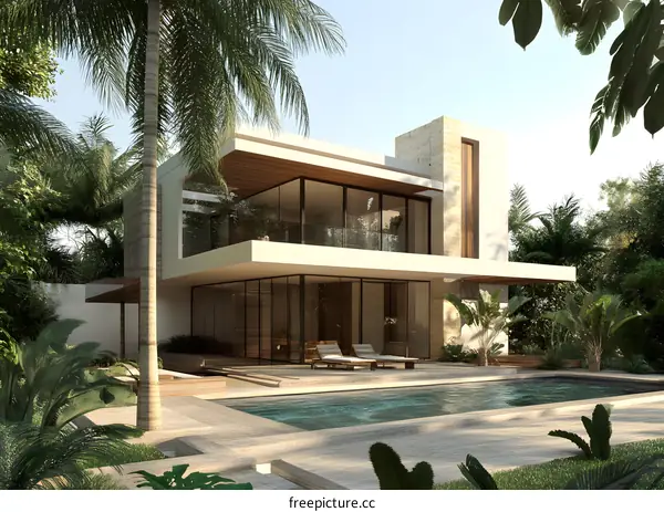 Modern Tropical Villa with Swimming Pool