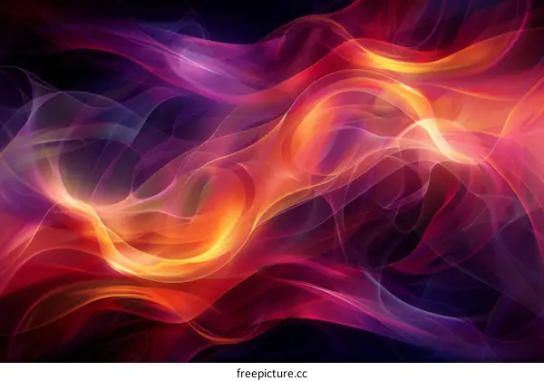 Abstract Colorful Flowing Lines