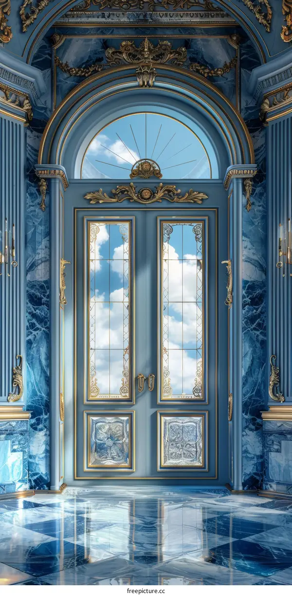 Royal Blue Palace Entrance Hall