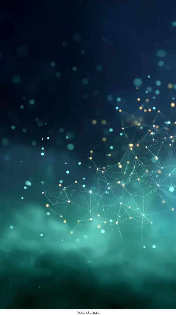 Abstract Network Connection Technology Illustration