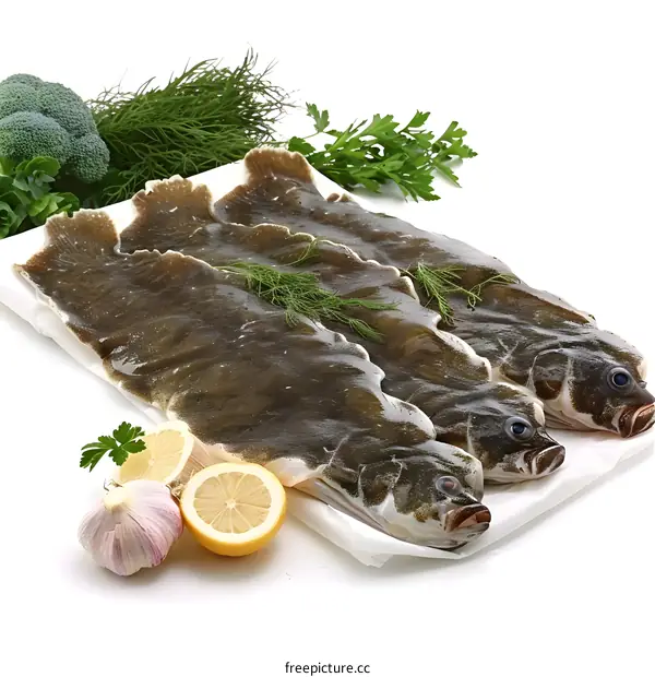 Fresh Whole Dover Sole with Herbs and Lemon