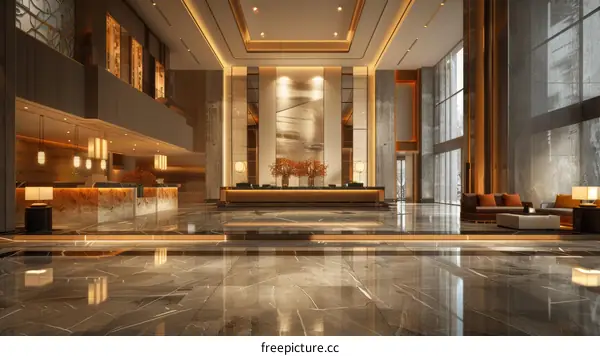 Modern Luxury Hotel Lobby Interior Design