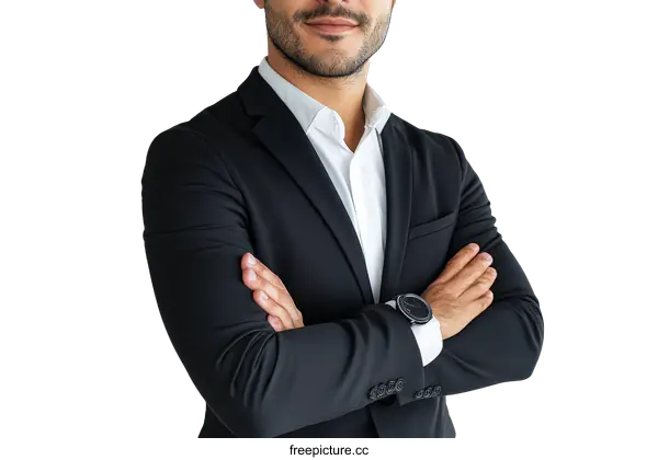 [Transparent Background PNG]Confident Business Professional Portrait