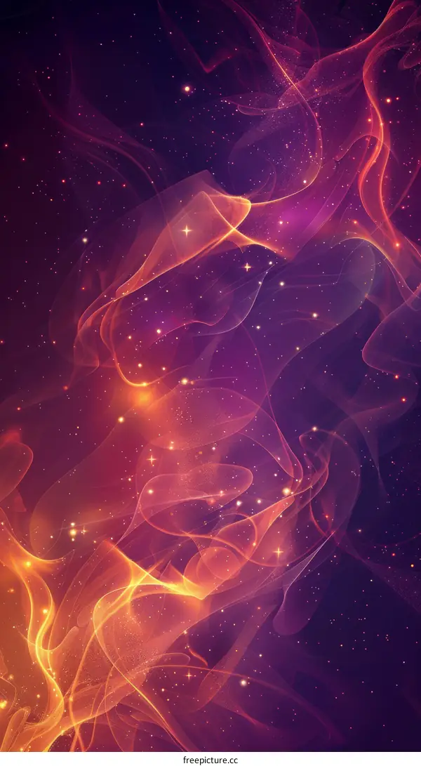 Enigmatic Purple Nebula