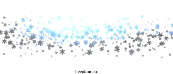 Winter Snowflakes Falling Pattern Illustration