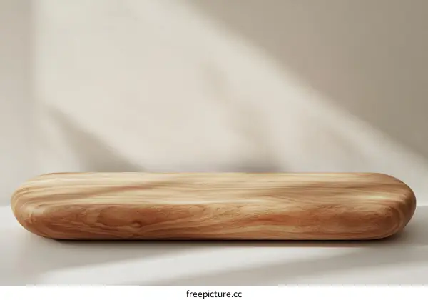 Elegant Wooden Display Platform for Product Presentation