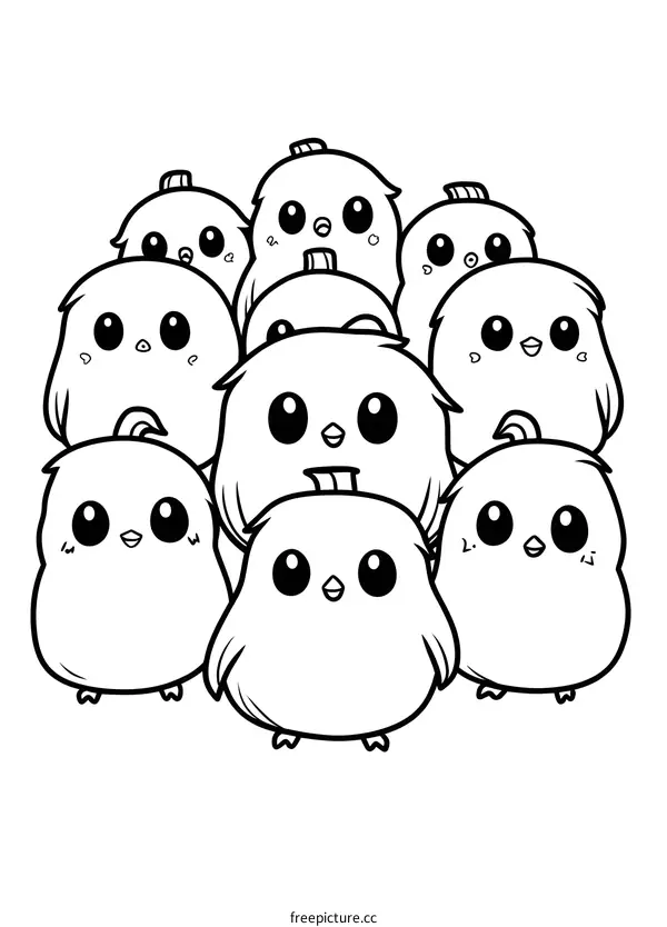 Cute Cartoon Chick Illustration