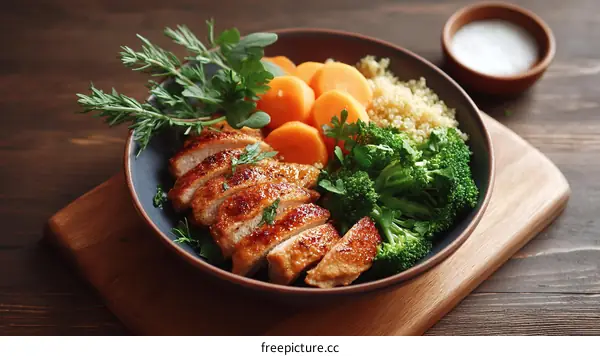 Delicious Chicken and Vegetable Bowl