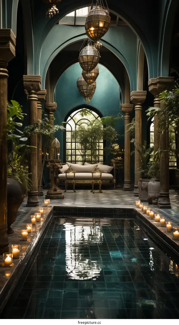 Moroccan Style Indoor Swimming Pool