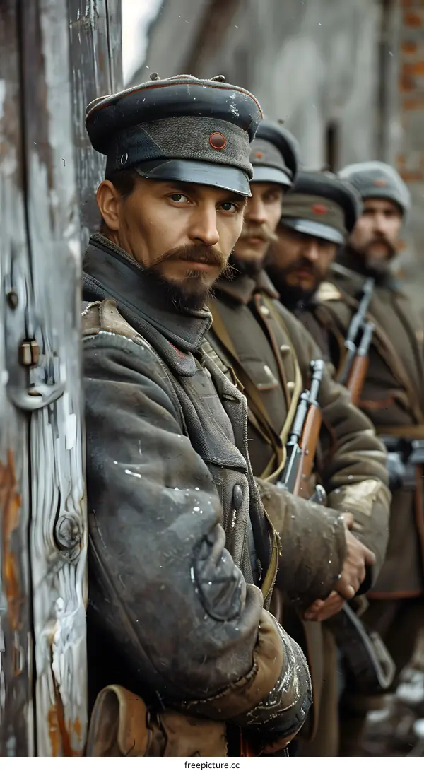 Russian soldiers during the First World War