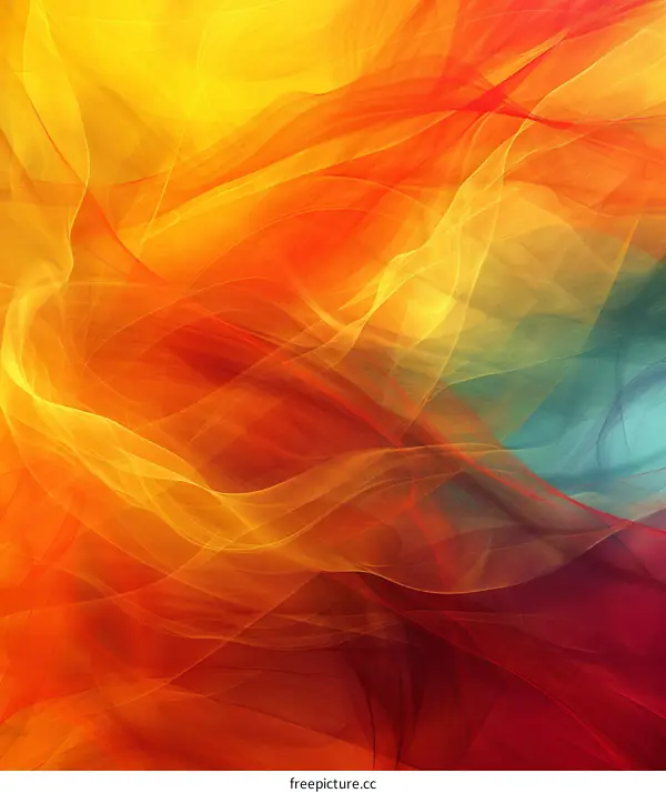 Abstract Colorful Flowing Design