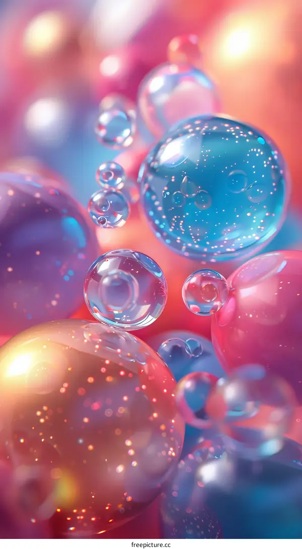 Abstract Colorful Bubbles Illustration