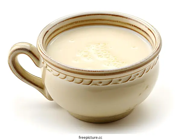 oatmeal in a ceramic cup