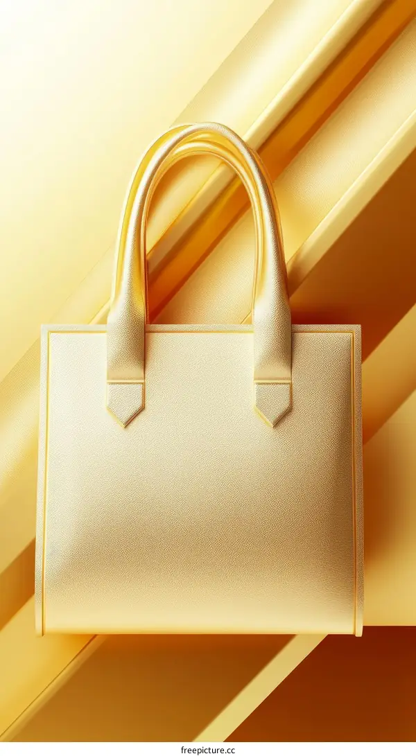 Luxury Gold Handbag Illustration