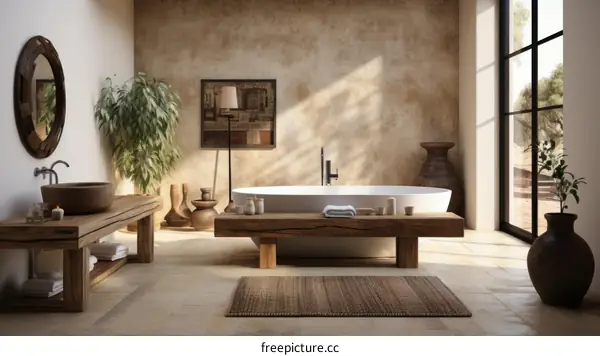Bathroom With Natural Elements