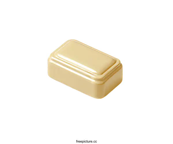 [Transparent Background PNG]Creamy White Chocolate Bar Piece