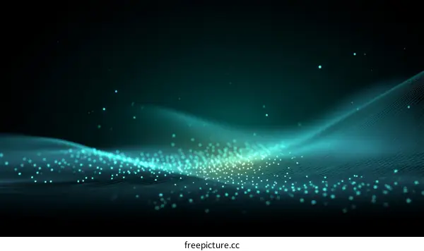 Abstract Digital Wave Background Design