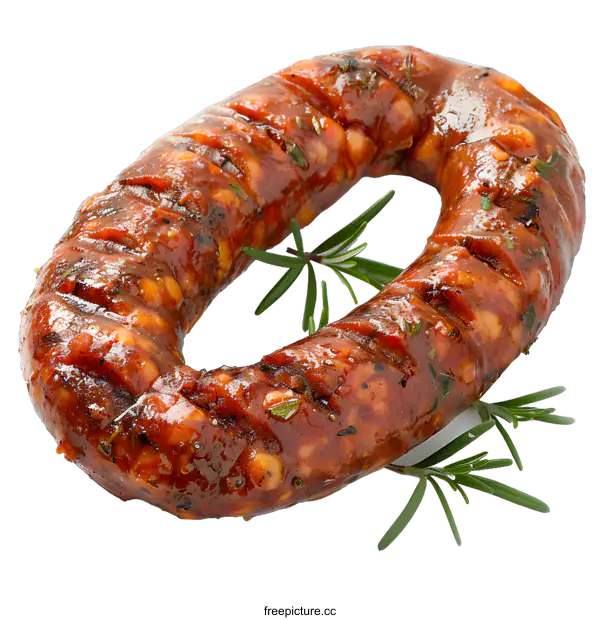 [Transparent Background PNG]Grilled Sausage with Rosemary