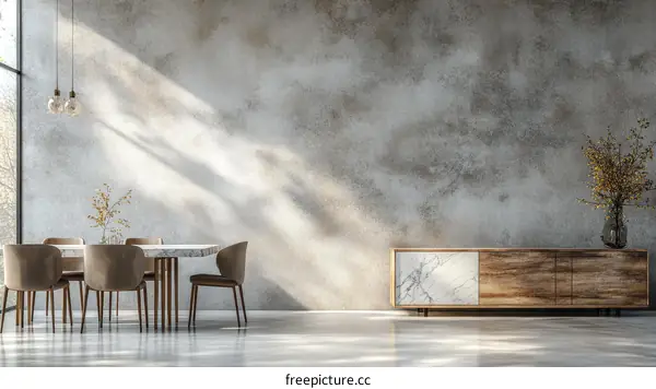 Modern Minimalist Dining Room Interior Design