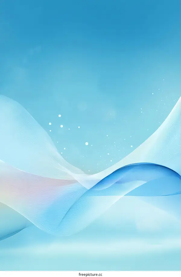 Abstract Light Blue Waves Background Design