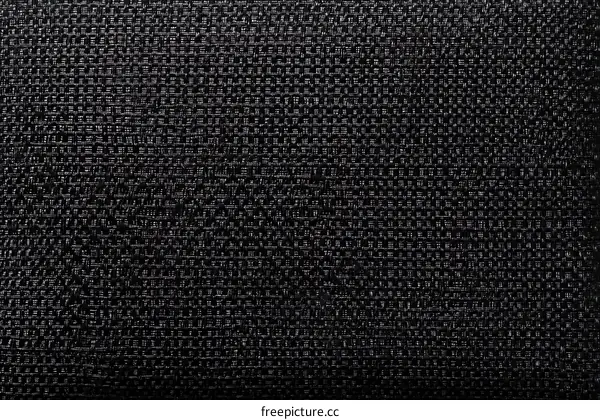 Black Woven Fabric Texture Background