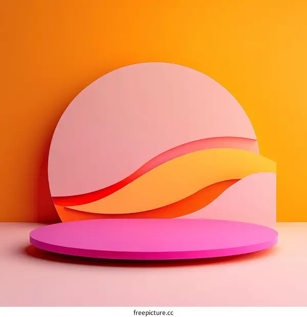 Abstract Geometric Shapes with Vivid Colors