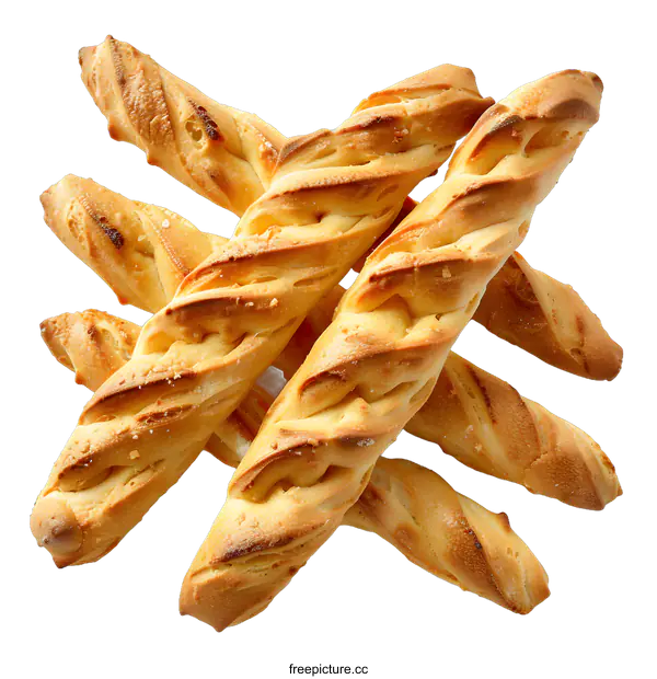[Transparent Background PNG]Five breadsticks