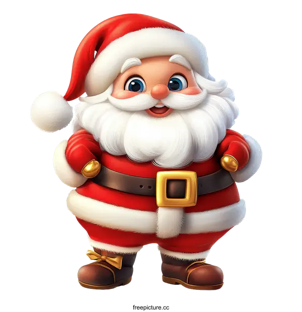 [Transparent Background PNG]Cartoon Santa Claus Illustration