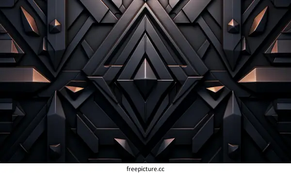 Geometric Shapes in Black and Brown