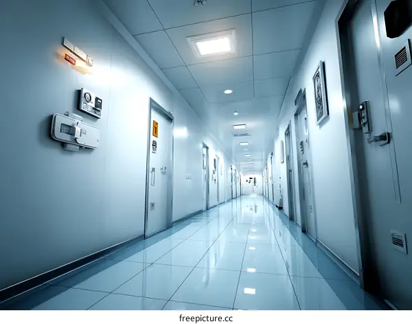 Modern Clean Corridor Illustration