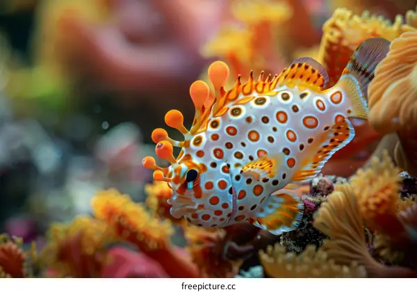 Psychedelic Fish Close-Up: A Vibrant Underwater World