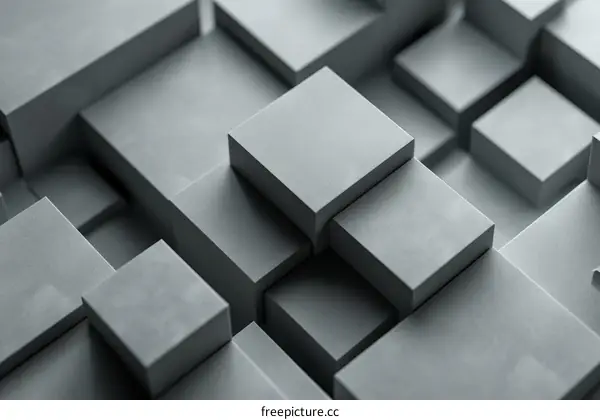 Gray concrete cubes background