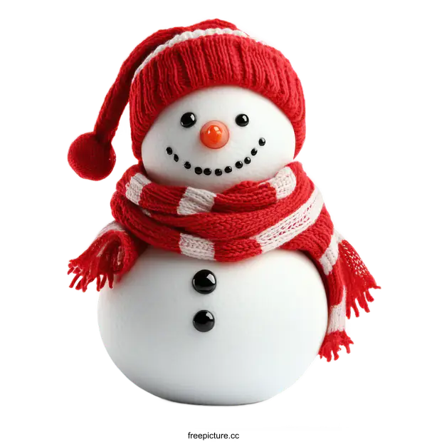 [Transparent Background PNG]Adorable Snowman Decoration for Winter Holidays