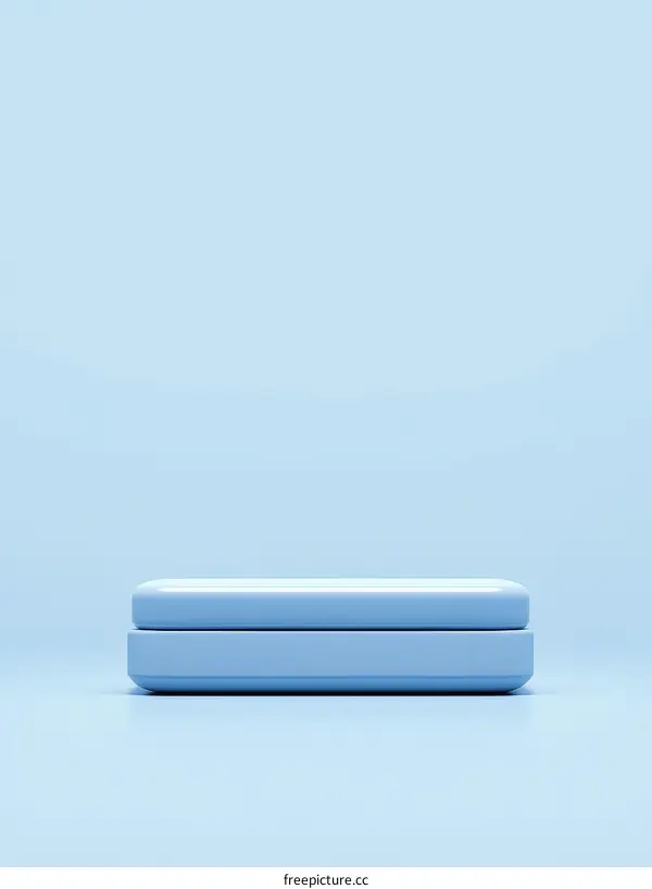 Light Blue Minimalist Product Display