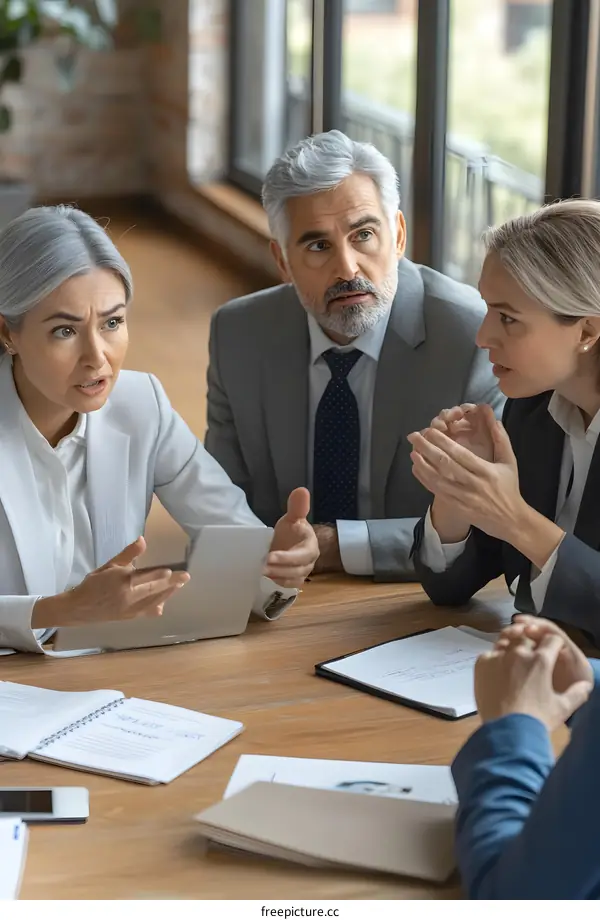 Business Meeting Discussion Team Meeting Corporate Businesspeople