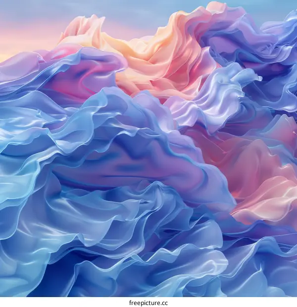 Abstract Flowing Fabric Design