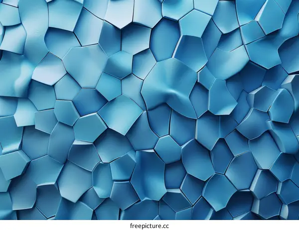 Blue Abstract Hexagonal Background