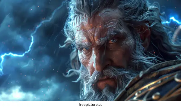 Zeus, the king of gods, is the main character in Greek mythology.