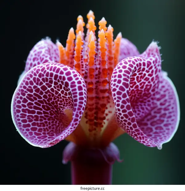 Pink and Yellow Flower Macro Photography