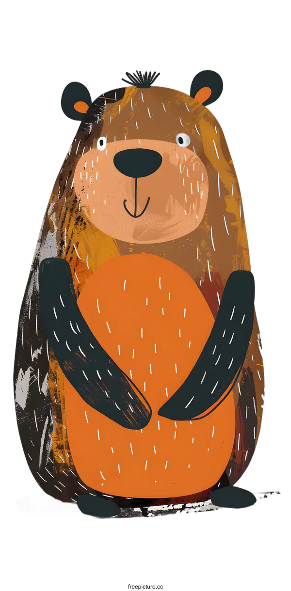 [Transparent Background PNG]Cute Cartoon Bear Illustration