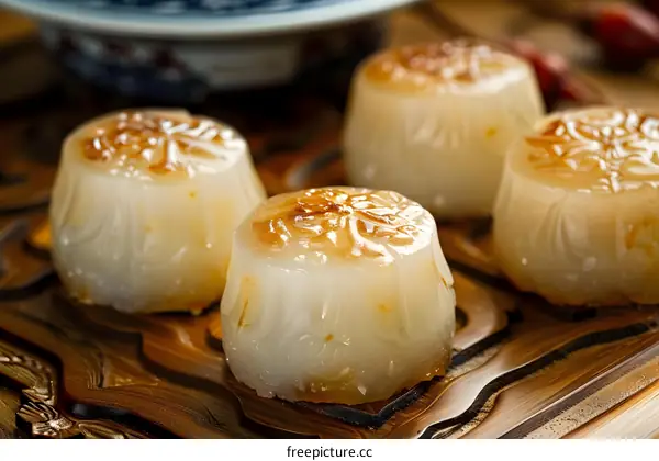 Close Up Of Traditional Chinese Sweet Dessert
