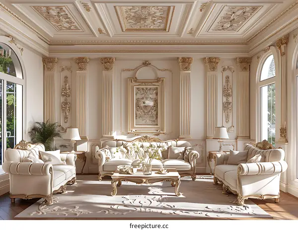 Exquisite European-style living room