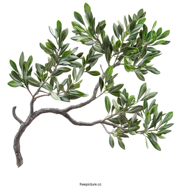 [Transparent Background PNG]Beautiful Green Plant Branch Illustration