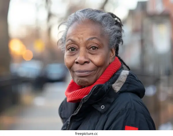 Portrait of an elderly African-American woman